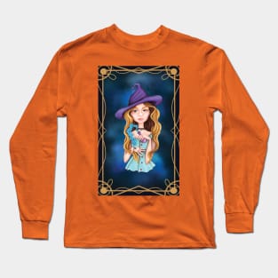 Blonde aquarius witch Long Sleeve T-Shirt